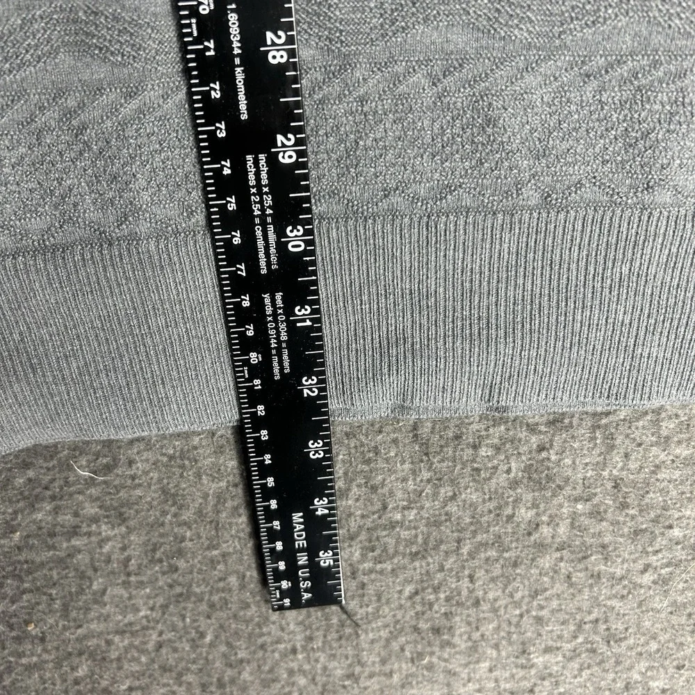 Wellen Sweater Men's XL Gray‎ Extra fine Merino Wool Blend Crewneck